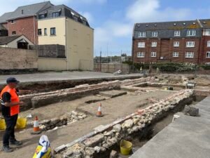 Dig the Street - Weymouth. Mediaeval burgage plot